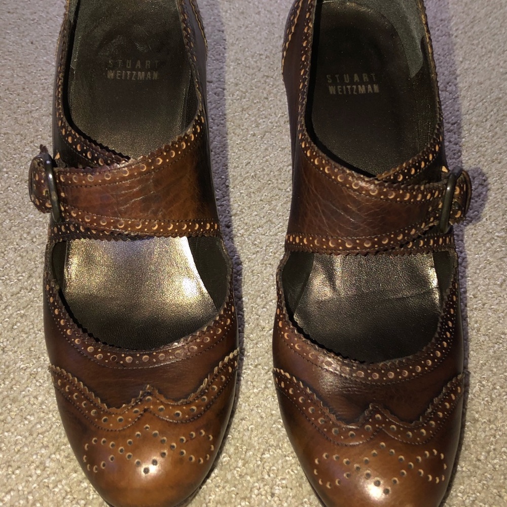 Stuart Weitzman Brown Mary Janes - Picture 6 of 6